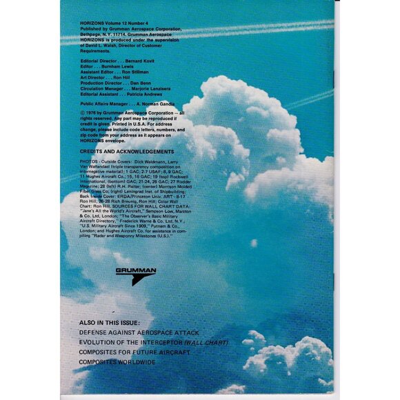 1976 Grumman Aerospace Horizons Vol 12 No 4 – Phoenix Factor, F-14, Composites - Picture 9 of 9